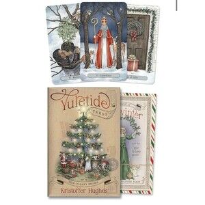 Yuletide Tarot by Kristoffer Hughes Deck Cards And Book New
